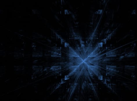 Abstract design on the subject of science, technology and design