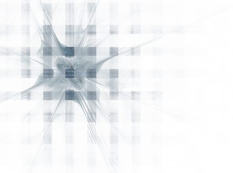 Abstract design on the subject of science, technology and design