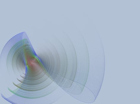 Abstract design on the subject of science, technology and design