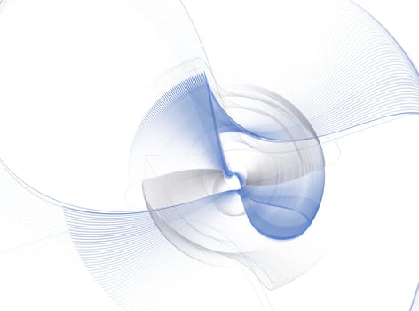 Abstract design on the subject of science, technology and design