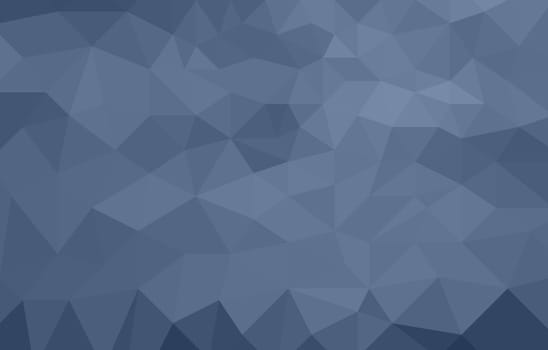 monochromatic blue abstract low poly background made of triangles