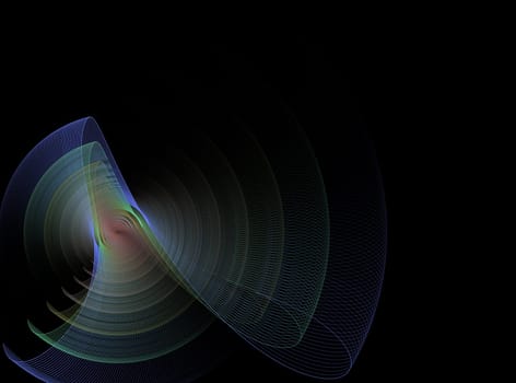 Abstract design on the subject of science, technology and design