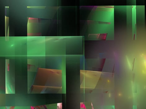 Abstract design on the subject of science, technology and design