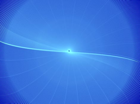 Abstract fractal element in rotational motion for background