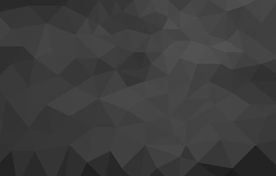 black and white abstract low poly background made of triangles