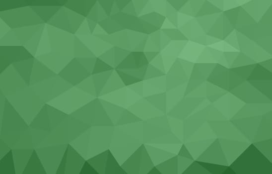 monochromatic green abstract low poly background made of triangles