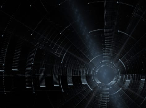 Abstract design on the subject of science, technology and design