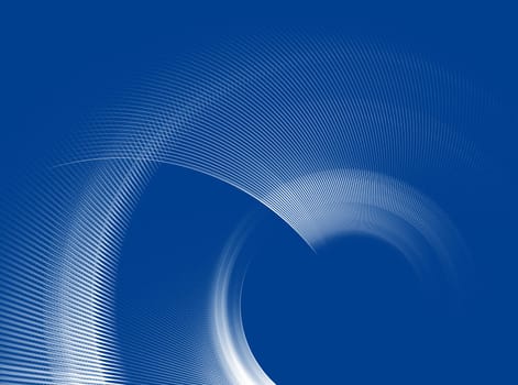 Abstract fractal element in rotational motion for background