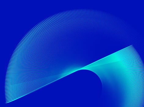 Abstract fractal element in rotational motion for background