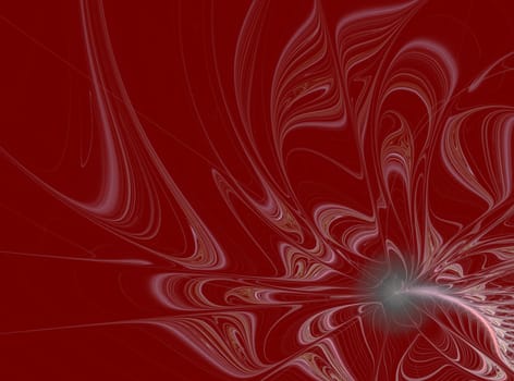 Abstract fractal design on the subject of science and technology