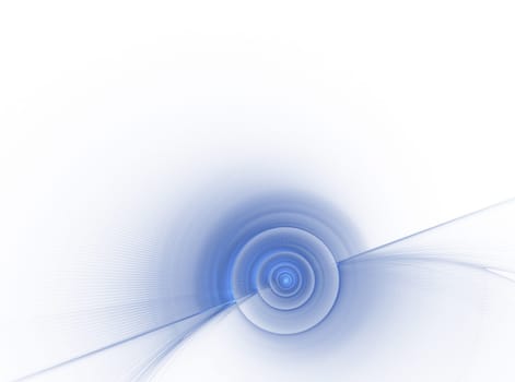 Abstract fractal element in rotational motion for background