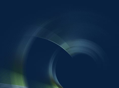 Abstract fractal element in rotational motion for background