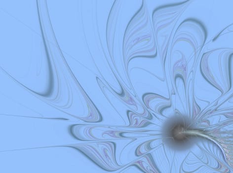 Abstract fractal design on the subject of science and technology