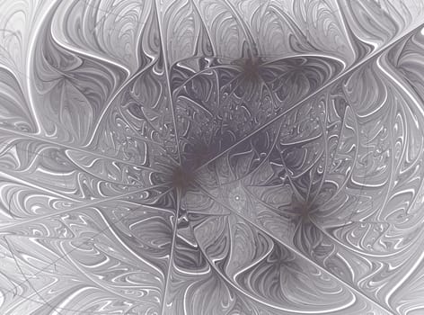 Abstract fractal design on the subject of science and technology