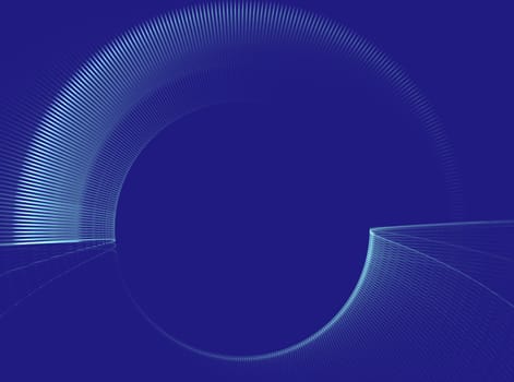 Abstract fractal element in rotational motion for background