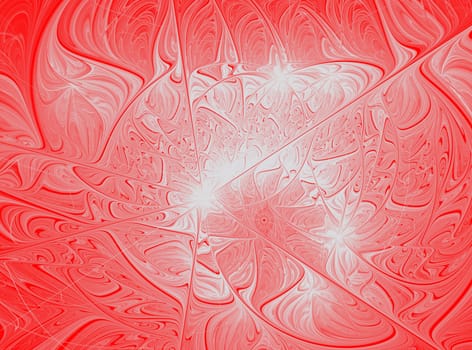 Abstract fractal design on the subject of science and technology