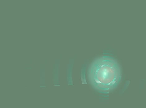 Abstract fractal element in rotational motion for background