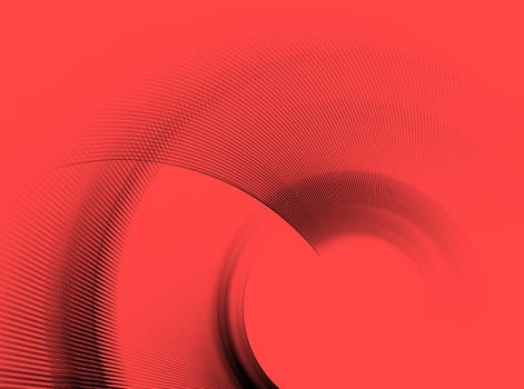 Abstract fractal element in rotational motion for background