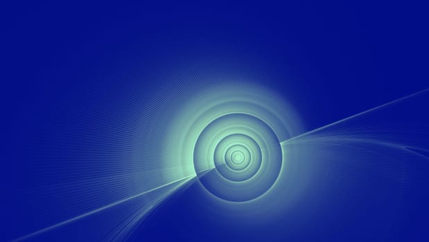 Abstract fractal element in rotational motion for background