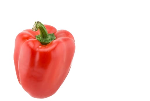 Close-up of Red Pepper with White background