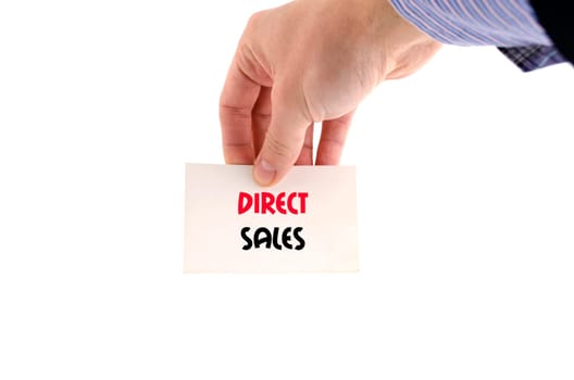 Direct sales text concept isolated over white background