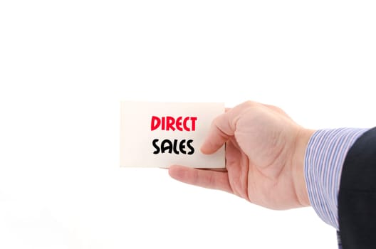 Direct sales text concept isolated over white background