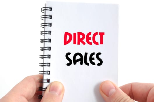 Direct sales text concept isolated over white background