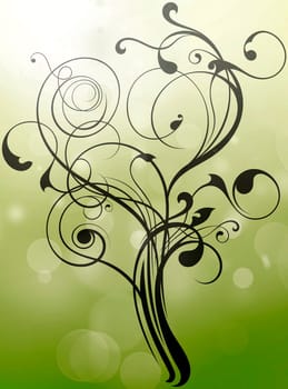 abstract background ornament floral tattoo tree