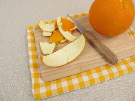 Untreated orange peels