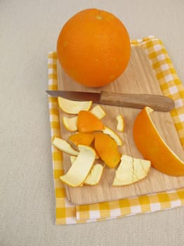 Untreated orange peels