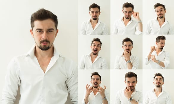 Set of emotions. Different emotions.