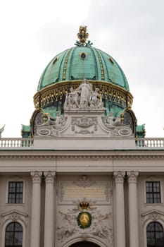 The entrance of Hofburg in Vienna, Austria