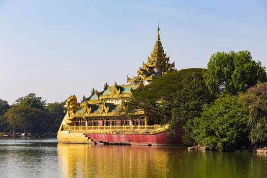 Karaweik Palace at day , Myanmar Yangon landmark