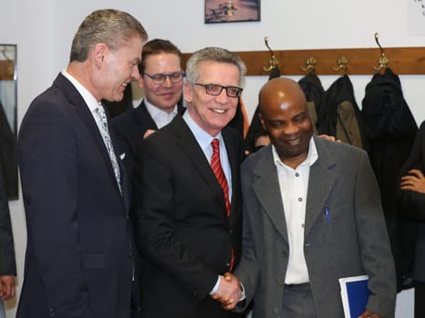 Holger Stahlknecht,Thomas de Maizière ( both CDU) with Mr. Tognon Expert Advisor in the Competence Center Return of the Magdeburg City Mission 21.2.17