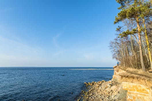 Estonian Baltic Sea coast, the precipice