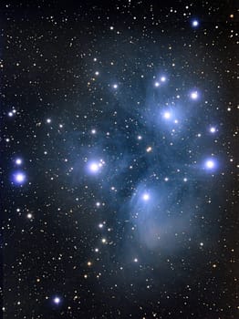 Starry Sky. Star objects, galaxies, and all the heavenly bodies. Background of stars and galaxies, the Milky Way.