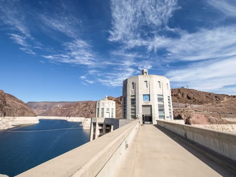 Nevada, USA - June 18, 2015: View of the Hoover Dam in Nevada, USA