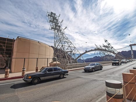 Nevada, USA - June 18, 2015: View of the Hoover Dam in Nevada, USA