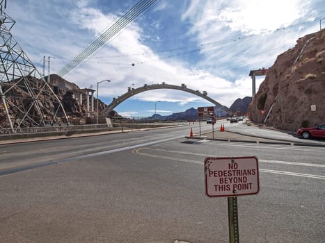 Nevada, USA - June 18, 2015: View of the Hoover Dam in Nevada, USA