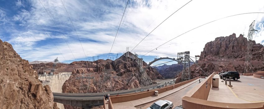 Nevada, USA - June 18, 2015: View of the Hoover Dam in Nevada, USA