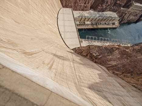 View of the Hoover Dam in Nevada, USA