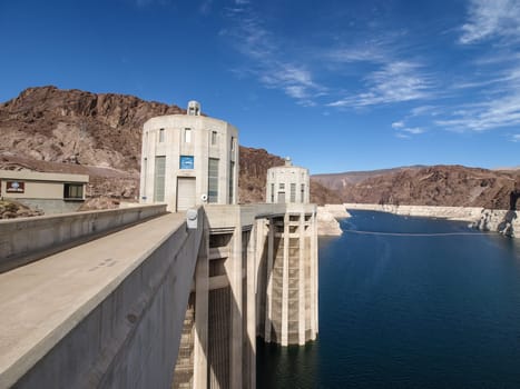 View of the Hoover Dam in Nevada, USA