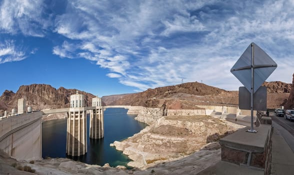 Nevada, USA - June 18, 2015: View of the Hoover Dam in Nevada, USA