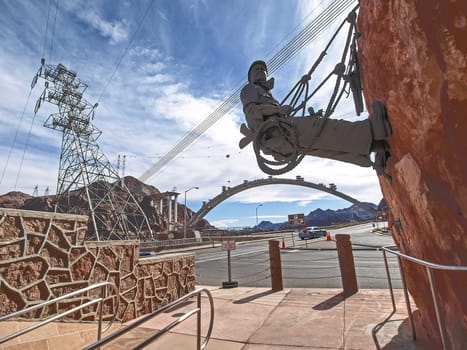 Nevada, USA - June 18, 2015: View of the Hoover Dam in Nevada, USA