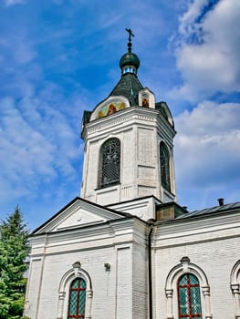 Holy Assumption Monastery, Russia - April 5, 2012: Monastery of the Holy Dormition, appearance of the monastery and the area near it.