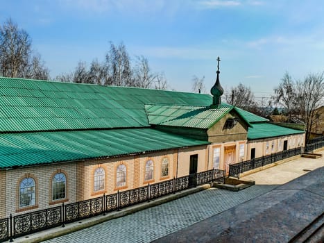 Holy Assumption Monastery, Russia - April 5, 2012: Monastery of the Holy Dormition, appearance of the monastery and the area near it.