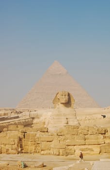 Sphinx and Pyramid of Giza, Egypt