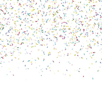 seamless background with different colored confetti for party time