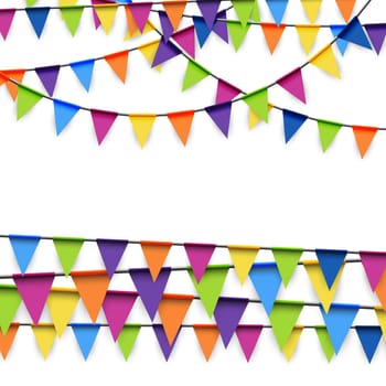 colored garlands background collection for party or festival usage