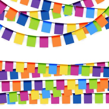 colored garlands background collection for party or festival usage